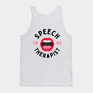 Funny Speech Therapist SLP Design Tank Top